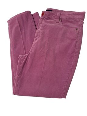 Talbots High Waist Rose Pink Straight-Leg Corduroy Pants, 16P